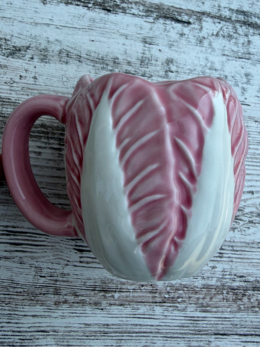 Pink Cabbage Radicchio Ceramic 15 fl oz Mug Cottagecore - Picture 4 of 4
